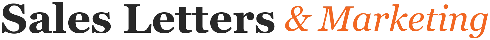 Sales Letters and Marketing